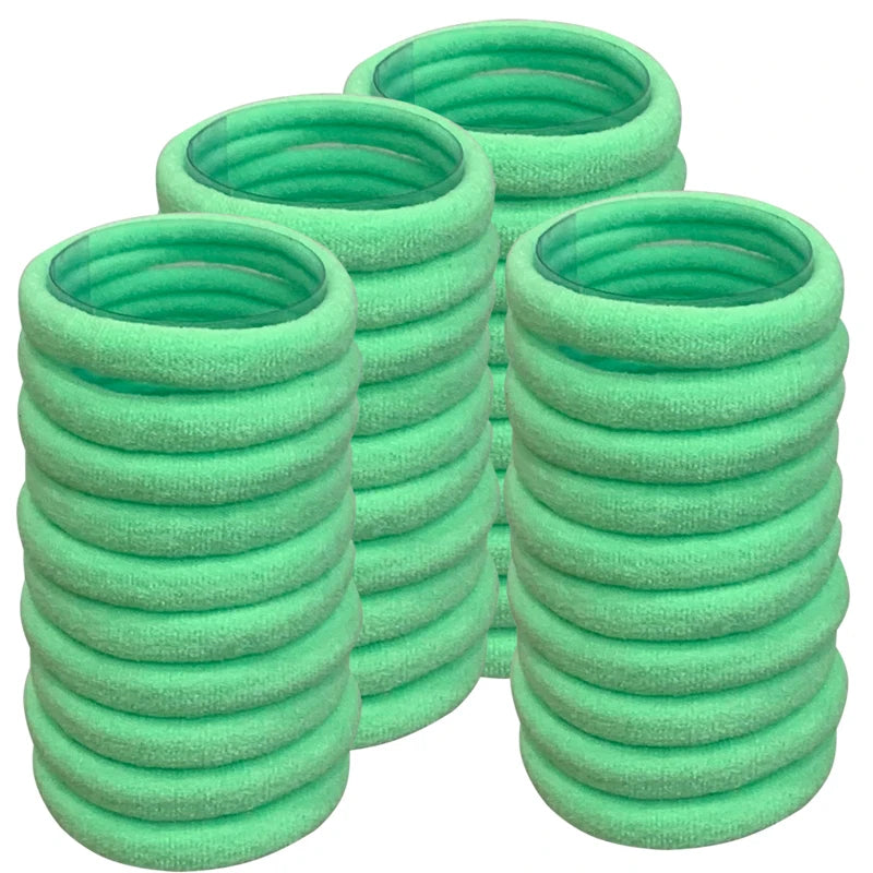 50PCS/Set PDV Cotton Elastic Hair Ties