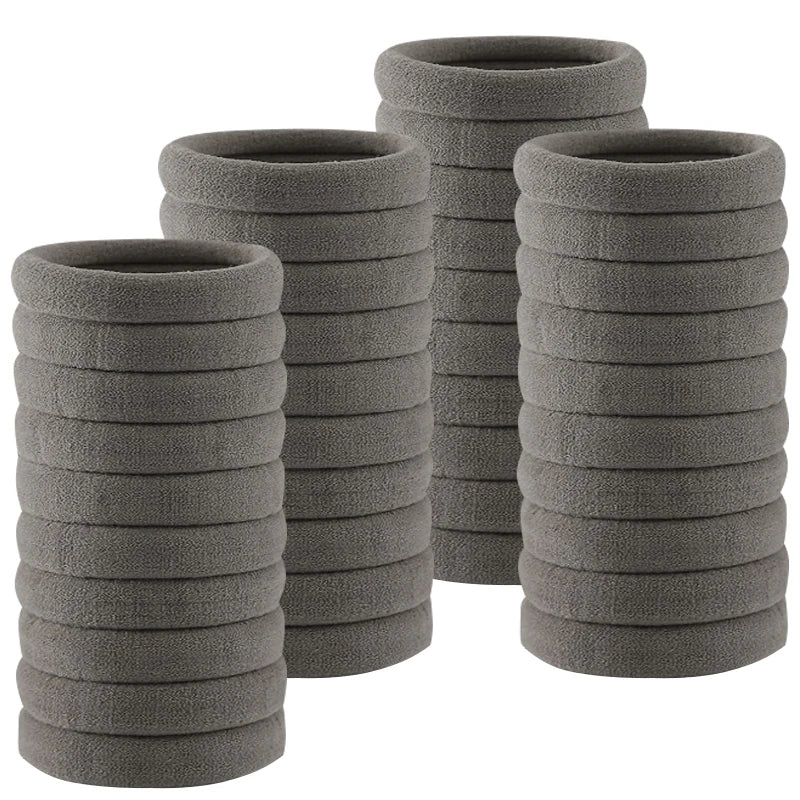 50PCS/Set PDV Cotton Elastic Hair Ties