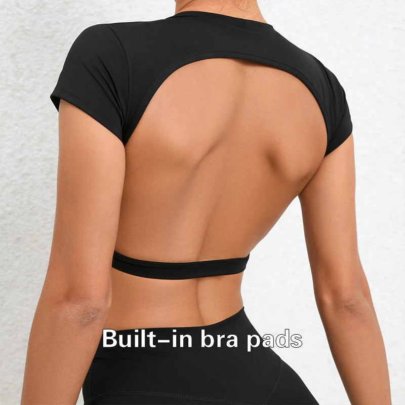 PDV Backless Sport Crop Top