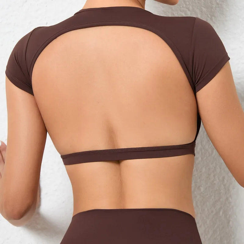 PDV Backless Sport Crop Top