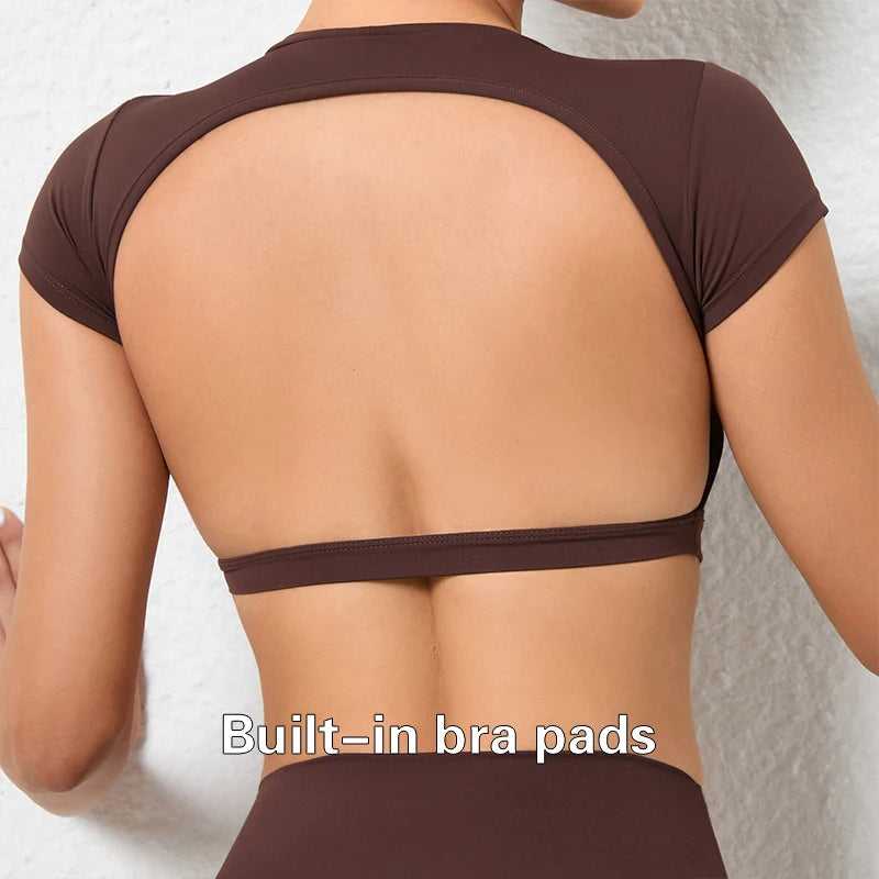 PDV Backless Sport Crop Top