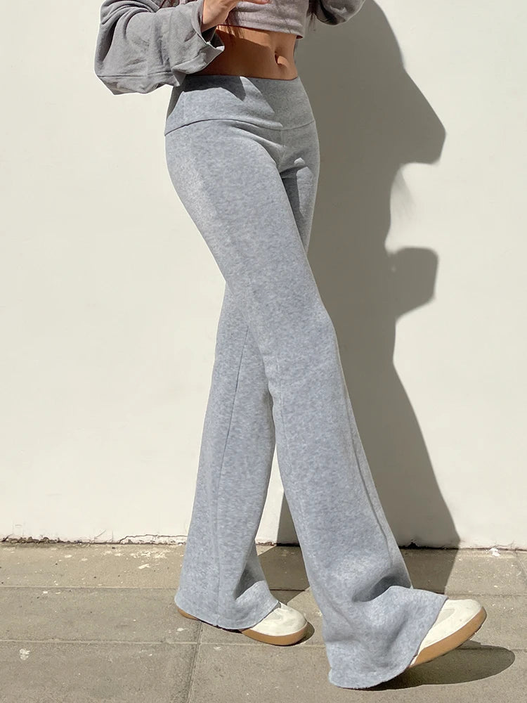 PDV Basic Solid Flare Pants