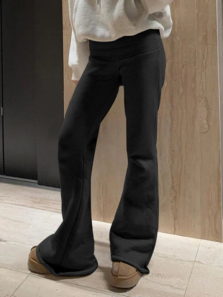 PDV Basic Solid Flare Pants