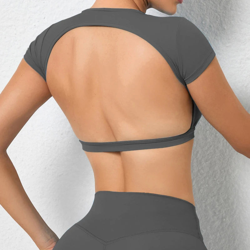 PDV Backless Sport Crop Top