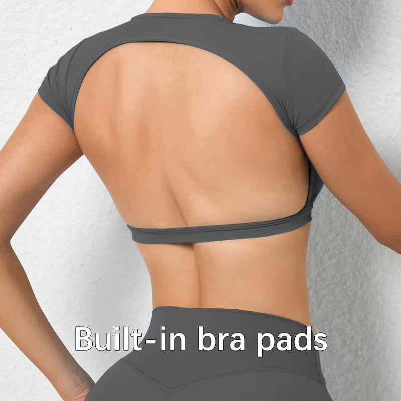 PDV Backless Sport Crop Top