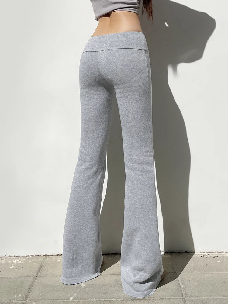 PDV Basic Solid Flare Pants