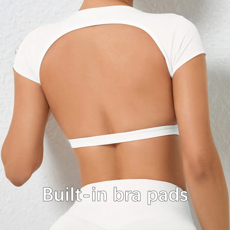 PDV Backless Sport Crop Top