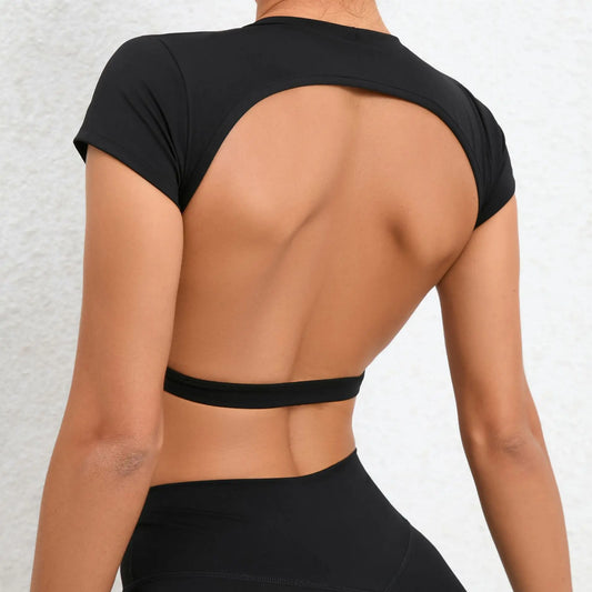 PDV Backless Sport Crop Top